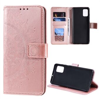 Imprinted Mandala Flower Wallet Leather Flip Case for Samsung Galaxy Note20/Note20 5G