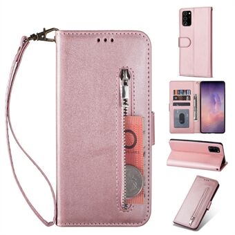 Zipper Pocket PU Leather Wallet Stand Case for Samsung Galaxy Note 20/Note 20 5G