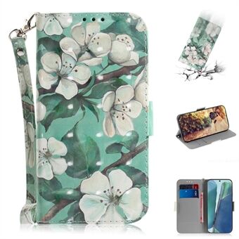 Pattern Printing Light Spot Decor Leather Phone Case for Samsung Galaxy Note 20/Note 20 5G