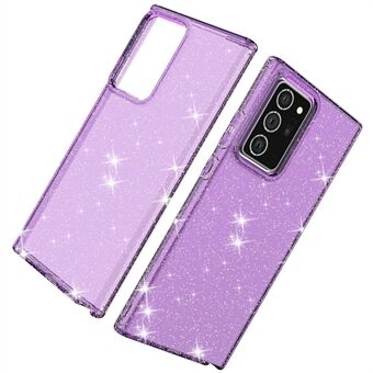 Glittery Powder Transparent Solid Color TPU Shell for Samsung Galaxy Note20 Ultra/Note20 Ultra 5G