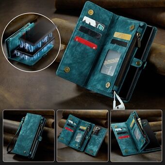 CASEME 008 Series Multi-functional 2-in-1 Zipper Wallet PU Leather Case for Samsung Galaxy Note20 Ultra / Note20 Ultra