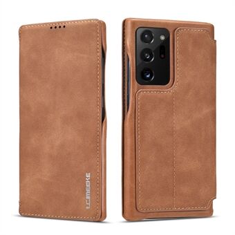 LC.IMEEKE Retro Style Leather Card Holder Case for Samsung Galaxy Note20 Ultra/Note20 Ultra 5G