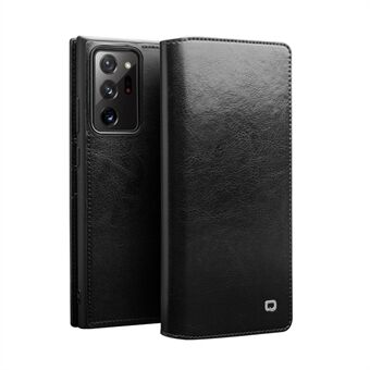 QIALINO Genuine Cowhide Leather Wallet Cover for Samsung Galaxy Note20 Ultra 5G / Galaxy Note20 Ultra