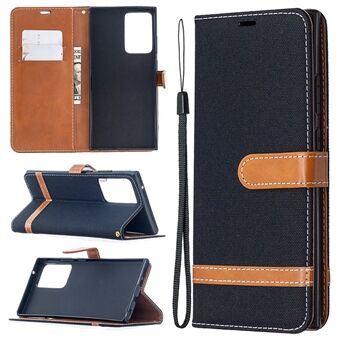 Assorted Color Jeans Cloth Skin Leather Shell for Samsung Galaxy Note20 Ultra/Note20 Ultra 5G