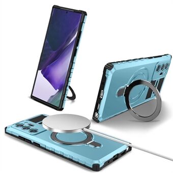 Magnetic Phone Case for Samsung Galaxy Note20 Ultra / Note20 Ultra 5G , Shockproof PC+TPU Kickstand Cover