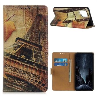 Pattern Printing PU Leather Wallet Stand Phone Shell for Samsung Galaxy A42 5G