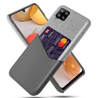 KSQ Card Slot Cloth + PU Leather + PC Hybrid Cover for Samsung Galaxy A42 5G