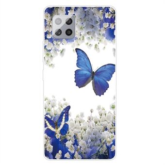 Pattern Printing Clear TPU Soft Phone Cover for Samsung Galaxy A42 5G