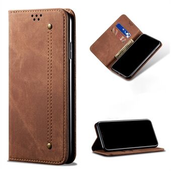 Jeans Cloth Wallet Stand Leather Case for Samsung Galaxy A42 5G