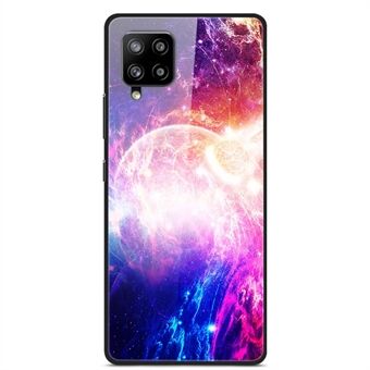 Pattern Printing for Samsung Galaxy A42 5G Glass + PC + TPU Hybrid Case