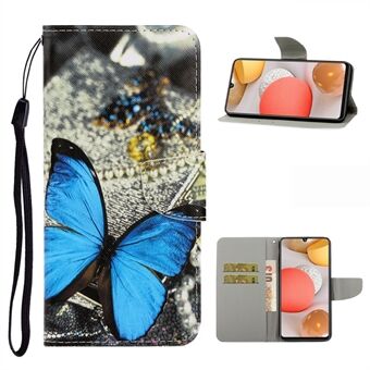 Pattern Printing Leather Case for Samsung Galaxy A42 5G Stand Wallet Cell Phone Cover