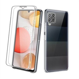 Full Protective Case for Samsung Galaxy A42 5G Hybrid PET + TPU + Acrylic Clear Shell