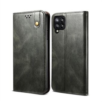 Waxy Crazy Horse Texture TPU + PU Leather Cover for Samsung Galaxy A42 5G