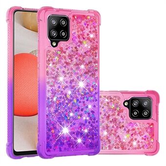 Color Gradient Glitter Quicksand TPU Phone Casing for Samsung Galaxy A42 5G