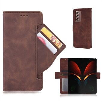 Multi-slot Leather Case Wallet Stand Shell Protector for Samsung Galaxy Z Fold2 5G