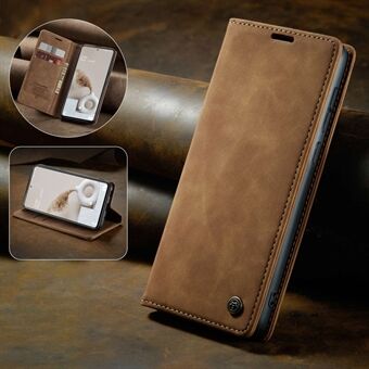 CASEME 013 Series Auto-absorbed Leather Folio Flip Stand Wallet Case for Samsung Galaxy S20 FE 4G/FE 5G/S20 Lite/S20 FE 2022/S20 FE 2022