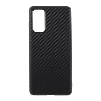 For Samsung Galaxy S20 FE 4G/5G/S20 Lite/S20 FE 2022 Carbon Fiber Texture TPU Case Shell