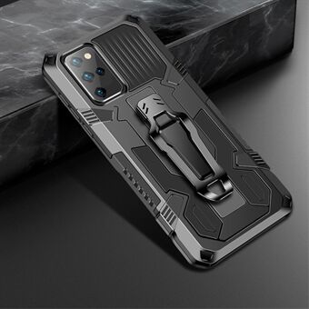 Back Clip Plastic + TPU Hybrid Case Kickstand Shell for Samsung Galaxy S20 FE 4G/FE 5G/S20 Lite/S20 FE 2022