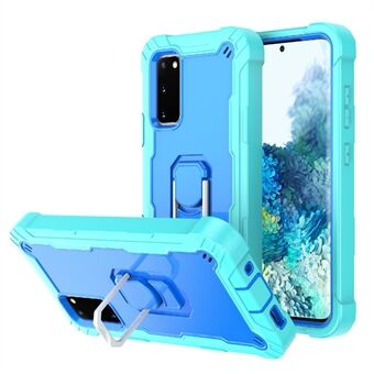 Shockproof PC + Silicone Phone Case with Built-in Kickstand Design for Samsung Galaxy S20 FE/S20 Fan Edition/S20 FE 5G/S20 Fan Edition 5G/S20 Lite/S20 FE 2022