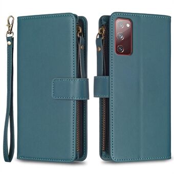 BF Style-19 for Samsung Galaxy S20 FE 5G / S20 FE / S20 FE 2022 / S20 Lite PU Leather Cover Wallet Stand Zippered Phone Case