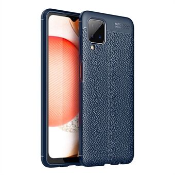 Litchi Texture Soft Shell for Samsung Galaxy A12 TPU Back Case