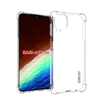 ENKAY HAT PRINCE 4 Corners Thickened Shockproof Clear TPU Case for Samsung Galaxy A12