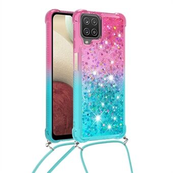 Shockproof Gradient Quicksand with Hanging Rope for Samsung Galaxy A12/M12