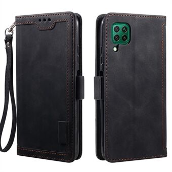 Vintage Splicing Style Wallet Stand Leather Flip Phone Casing for Samsung Galaxy A12/M12