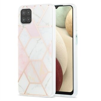 Marble Pattern Protector Plating IMD 2.0mm TPU Back Case for Samsung Galaxy A12/M12