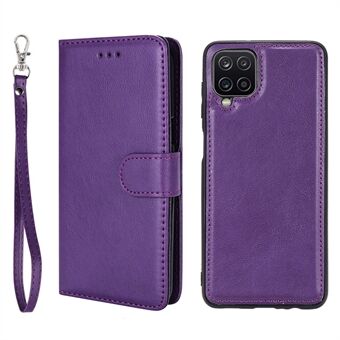 Drop-resistant Magnetic Detachable 2-in-1 Leather Shell for Samsung Galaxy A12