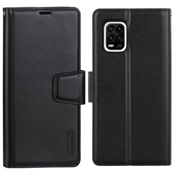 HANMAN Mill Series for Samsung Galaxy A12 PU Leather Wallet Flip Cover Magnetic Closure Stand Folio Phone Case