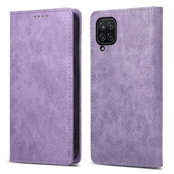 DF-05 For Samsung Galaxy A12 Stand PU Leather Phone Cover RFID Blocking Wallet Phone Case