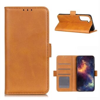 Side Absorption Protective Leather Case Shell with Wallet Stand for Samsung Galaxy S21 5G