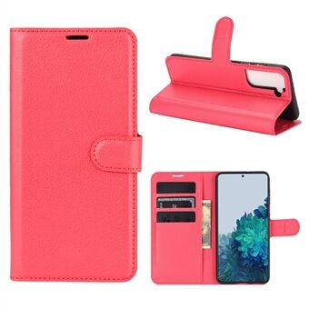 Litchi Grain Wallet Stand Leather Protective Phone Shell for Samsung Galaxy S21 5G