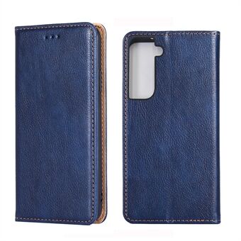 Auto-absorbed Leather Wallet Smartphone Case for Samsung Galaxy S21 5G