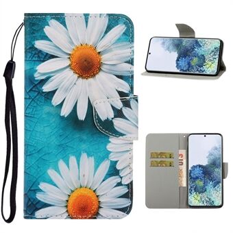 Pattern Printing Flip Leather Wallet Protective Case for Samsung Galaxy S21 5G