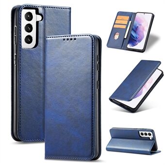 Auto-absorbed Wallet TPU + PU Leather Stand Case for Samsung Galaxy S21 5G