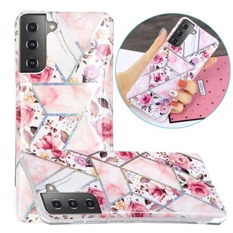 For Samsung Galaxy S21 5G Case Marble Pattern Printing IMD Design TPU Cover