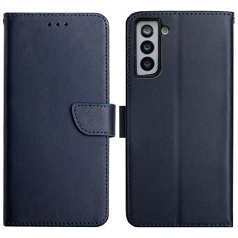 Full Protection Phone Flip Cover Genuine Leather Nappa Texture Multifunction Wallet Stand Phone Case for Samsung Galaxy S21 5G