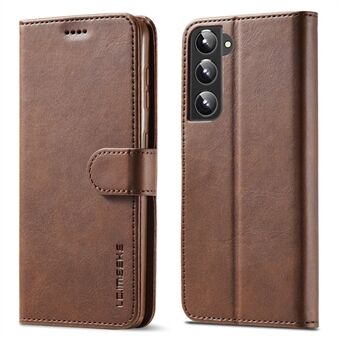 LC.IMEEKE Textured Wallet PU Leather Flip Folio Stand Case Mobile Phone Full Protection Case Cover for Samsung Galaxy S21 5G