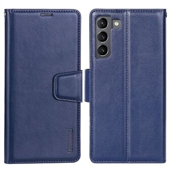 HANMAN Mill Series Phone Case for Samsung Galaxy S21 5G PU Leather Folio Flip Cover Anti-drop Wallet Phone Case