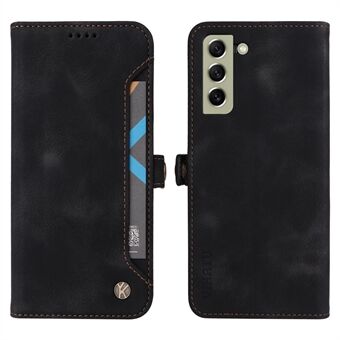 YIKATU YK-002 For Samsung Galaxy S30 5G / S21 4G / 5G Anti-fall Skin-touch Feeling PU Leather Wallet Stand Shell Outer Card Slot Phone Case