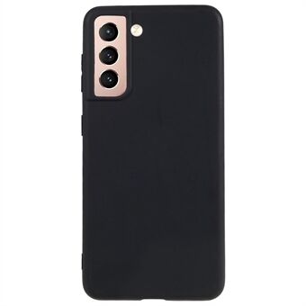 Back Shell for Samsung Galaxy S21 4G / 5G, Shockproof TPU Phone Case Fingerprint Free Matte Protective Cover - Black