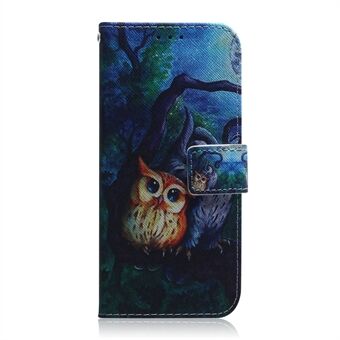 Pattern Printing PU Leather Wallet Stand Protection Casing for Samsung Galaxy S21 Ultra 5G