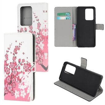 Wallet Stand Leather Pattern Printing Protective Case for Samsung Galaxy S30 Ultra/S21 Ultra