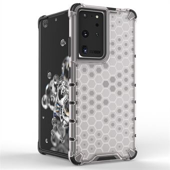 Honeycomb Pattern Shock-proof TPU + PC Combo Case for Samsung Galaxy S21 Ultra 5G