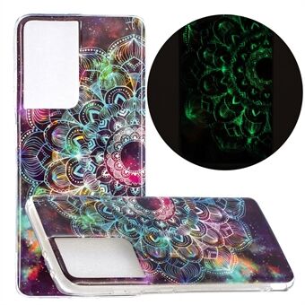 Unique Noctilucent IMD TPU Protector for Samsung Galaxy S21 Ultra 5G Phone Cover