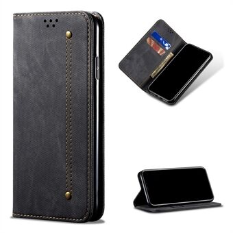 Jeans Cloth Texture Leather Case for Samsung Galaxy S21 Ultra 5G Wallet Stand Phone Cover