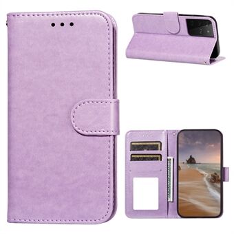 Dual-sided Magnetic Clasp Leather Wallet Stand Phone Case Shellf or Samsung Galaxy S21 Ultra 5G