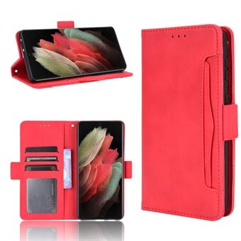 Multiple Card Slots Shell for Samsung Galaxy S21 Ultra 5G Cover Leather Protective Case